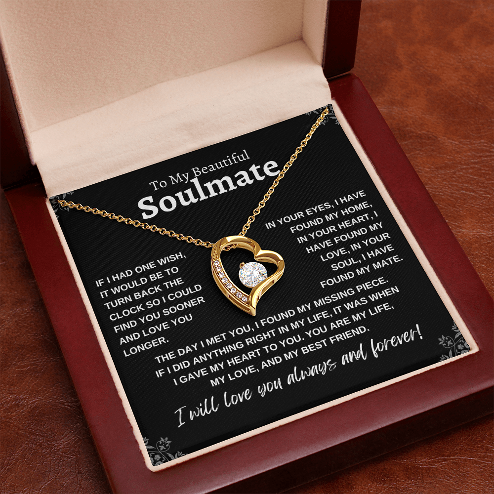 To My Beautiful Soulmate | Forever Love Necklace
