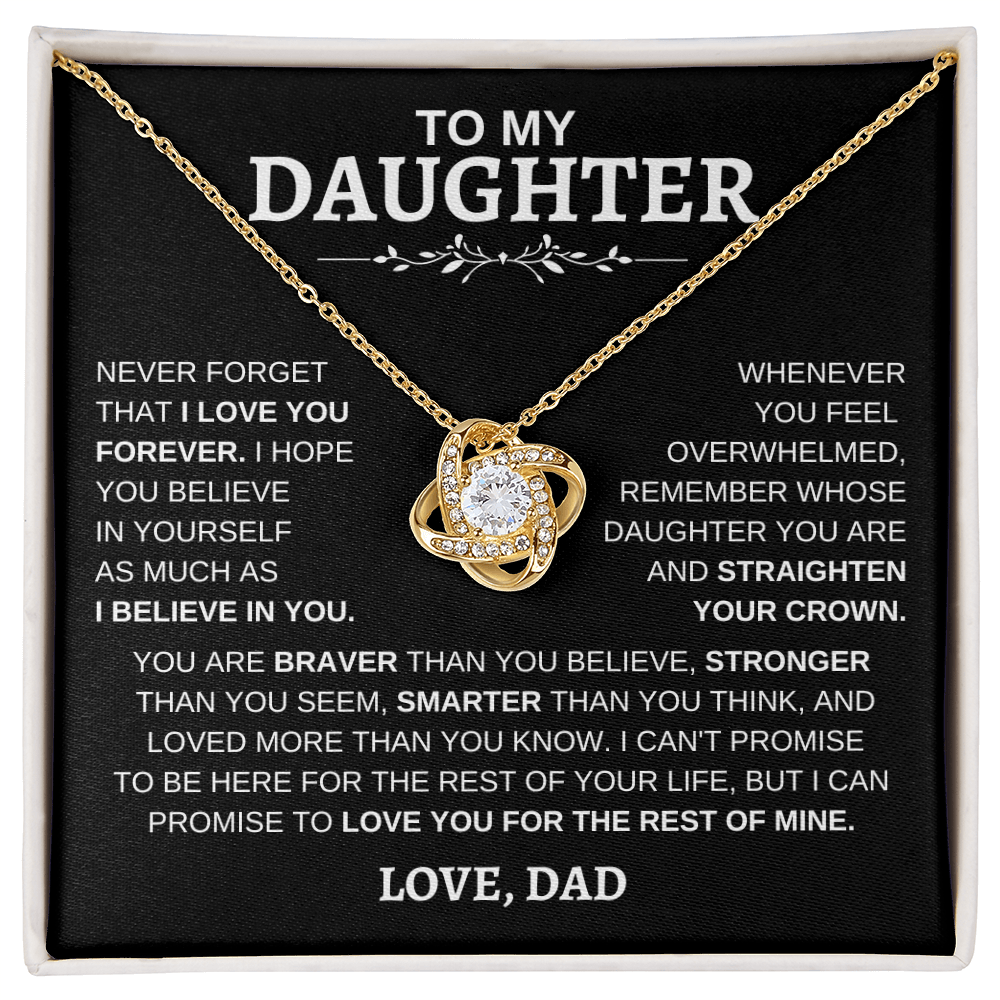 To My Daughter | Love Knot Necklace