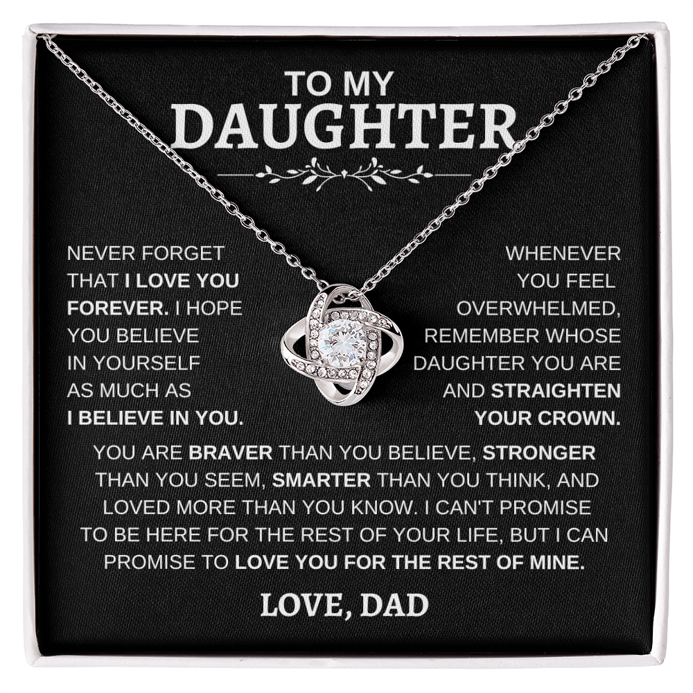 To My Daughter | Love Knot Necklace