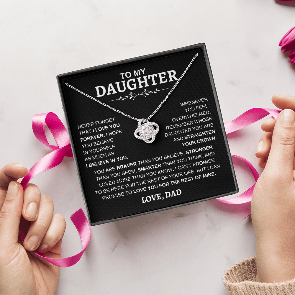 To My Daughter | Love Knot Necklace