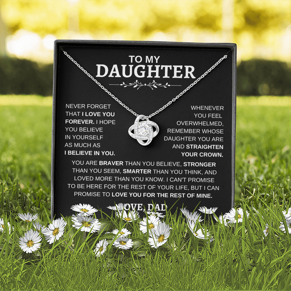 To My Daughter | Love Knot Necklace