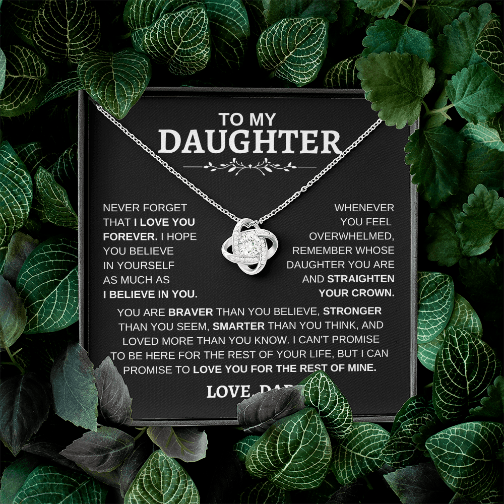 To My Daughter | Love Knot Necklace