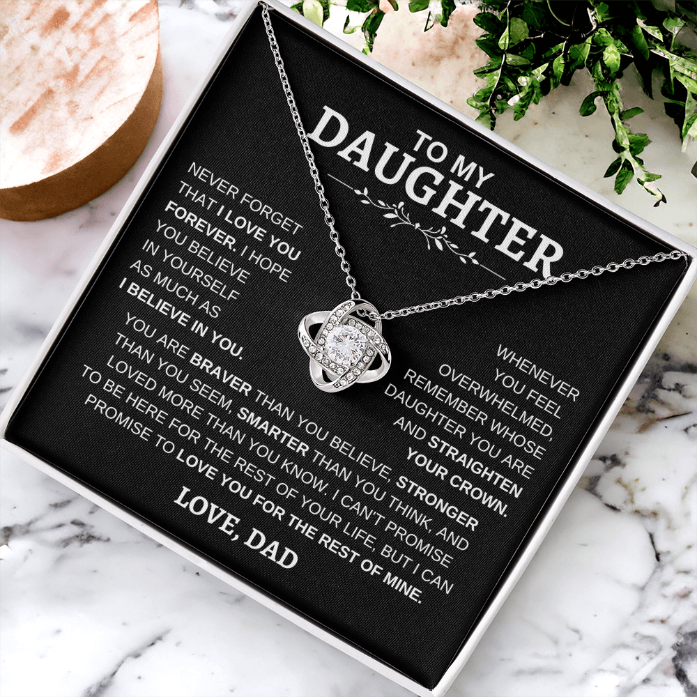 To My Daughter | Love Knot Necklace