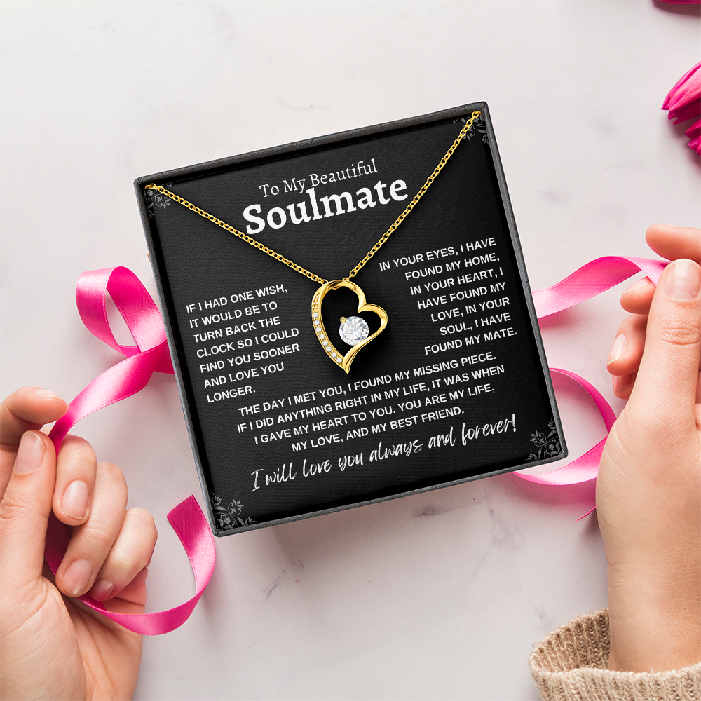 To My Beautiful Soulmate | Forever Love Necklace